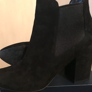 Cole Haan Suede Black Booties